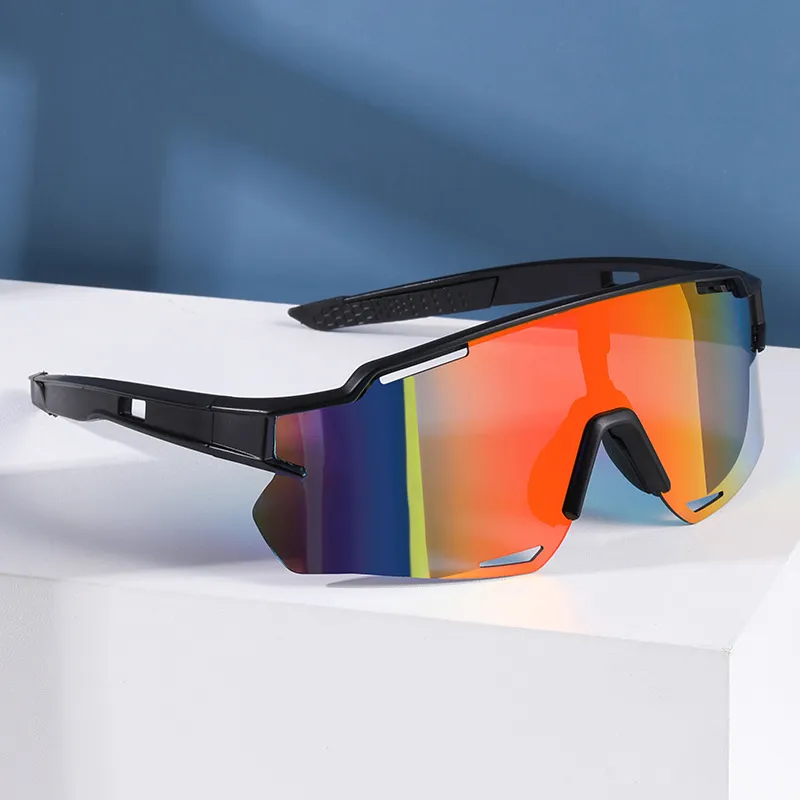 Premium True Mirror Coating Sports Sunglasses – UV400 Windproof Cycling Glasses for Bike Riding, Protective Outdoor Eyewear